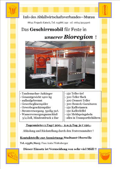 Geschirrmobil-Info © Kobald Geschirrmobil-Info © Kobald