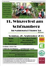 Einladung Winzerfest Schönegg
