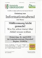 Einladung © Gemeinde Ebersdorf