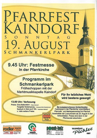Pfarrfest Kaindorf 