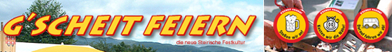 Die steirische Festkultur mit Mehrweggeschirr, regionalen Produkten und Anreise mit alternativen Verkehrsmitteln! Die steirische Festkultur mit Mehrweggeschirr, regionalen Produkten und Anreise mit alternativen Verkehrsmitteln!